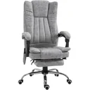 Office chair with massage and heating function grey