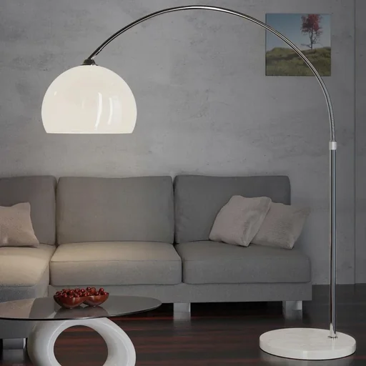 "Arc lamp -220cm adjustable with marble base image"