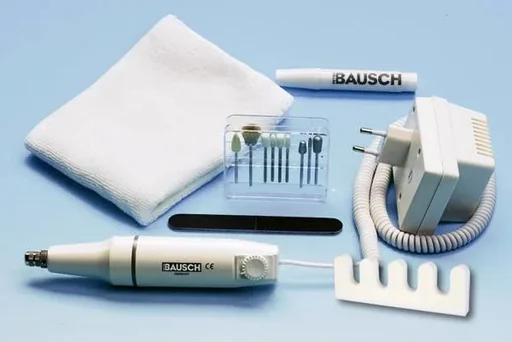 "Professional manicure/pedicure set with 9 attachments. image"