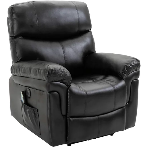 "Massage chair with heat and reclining function image"