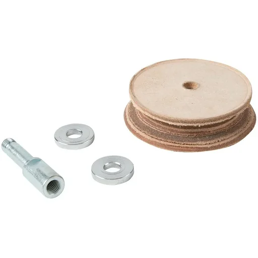 "120 W wet table grinder TWSLHW leather polishing wheel image"