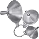 Funnel set mini, 3-piece, stainless steel - Ø 4.5 cm/ 5.5 cm/ 7.5 cm