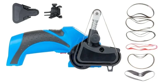 "Cordless grinder and sharpener 7.2 Volt + 5-piece sanding belt set FREE image"