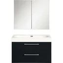 Shallow bathroom furniture 60cm - black