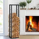 Firewood rack black