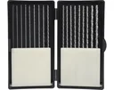 HSS drill bit set extra long, 18 pieces