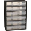 Raaco DIY steel drawer with 18 drawers