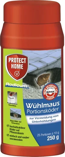 "Wühlmaus Portionsköder Rodicum - 250 g image"