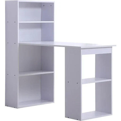 "Laptop table with office shelf image"