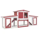 Large outdoor rabbit hutch 204x