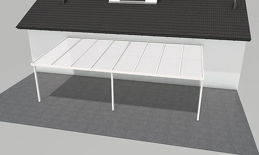 "Patio roof Premium, white, 8125 x 4060 mm - Klima blue image"