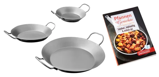 "Iron pan, set of 3 + FREE recipe book image"