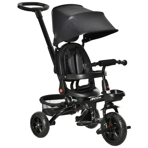 "4-in-1 children's tricycle stroller image"