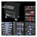 Workshop trolley - 5 drawers, equipped with 6 modules, 103 pieces