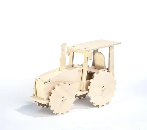 "Wooden construction kit "Tractor", 15.5 x 7 x 11 cm image"