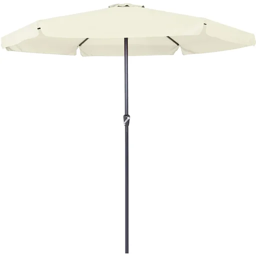 "Parasol with rotating mechanism beige Ø330cm with UV protection 40+ image"