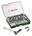 Screwdriver bit and ratchet set, 27 pieces