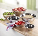 XXL bowl set, stainless steel, 16/20/24/28/32/36 cm, 6 pieces