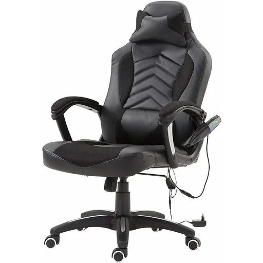 "Office Chair Ergonomic Massage Chair Gaming Chair Black image"