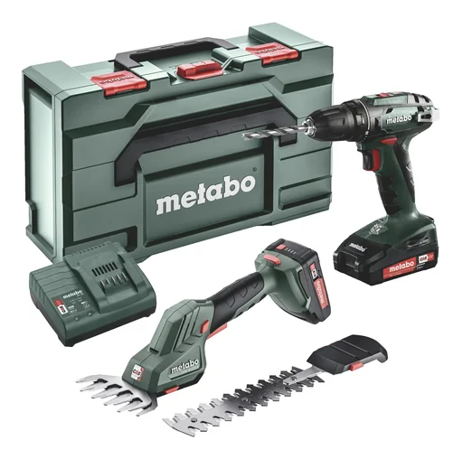 "Cordless drill/driver BS 18 + shrub/grass shears SGS 18 LTX Q Set image"