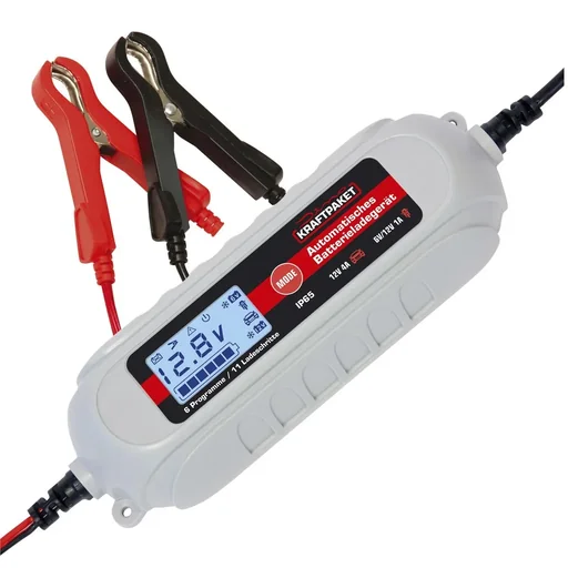 "Battery charger 6 / 12 Volt - 4 A - with tester image"