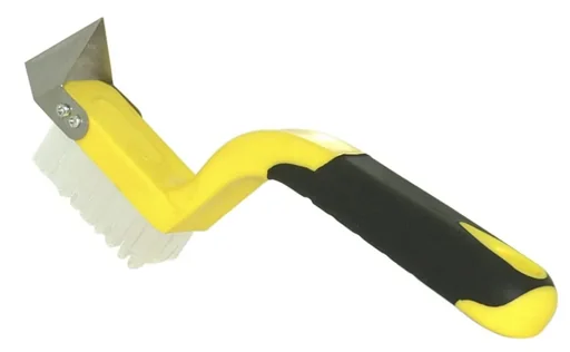 "Joint knife with double-sided cutting blade and cleaning brush image"