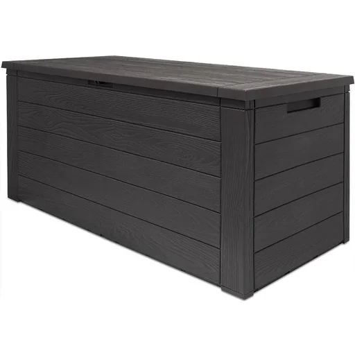 "Storage box anthracite 120 x 46 x 57cm - Outdoor - Suitable for terrace, balcony and garden image"