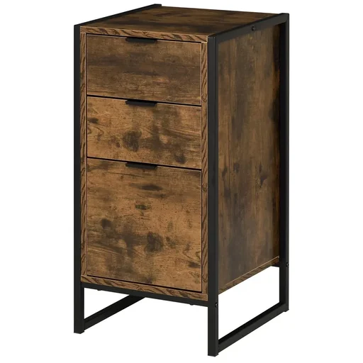 "Chest of drawers with 3 drawers, industrial style chest of drawers, side cabinet, office cabinet, metal, 39 x 40 x 76.5 cm image"