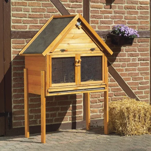 "Small animal stable "Susi" with pitched roof image"