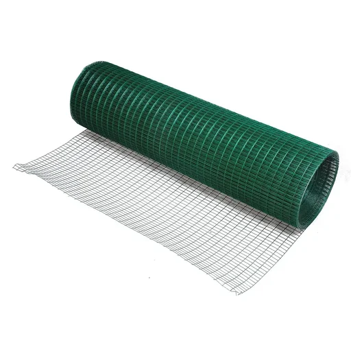 "Vole mesh wire mesh aviary wire rabbit wire wire fence protective mesh flexible PVC dark green H0.9xL30 m image"