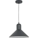 Hanging lamp ceiling spotlight industrial vintage E27 40W kitchen bar metal black ?34.5 x H28 cm (without bulb)