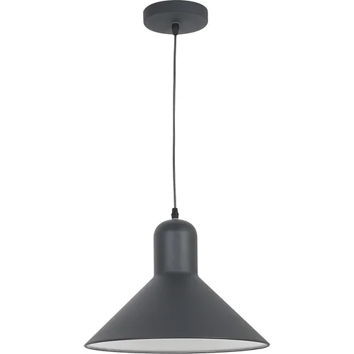 "Hanging lamp ceiling spotlight industrial vintage E27 40W kitchen bar metal black ?34.5 x H28 cm (without bulb) image"