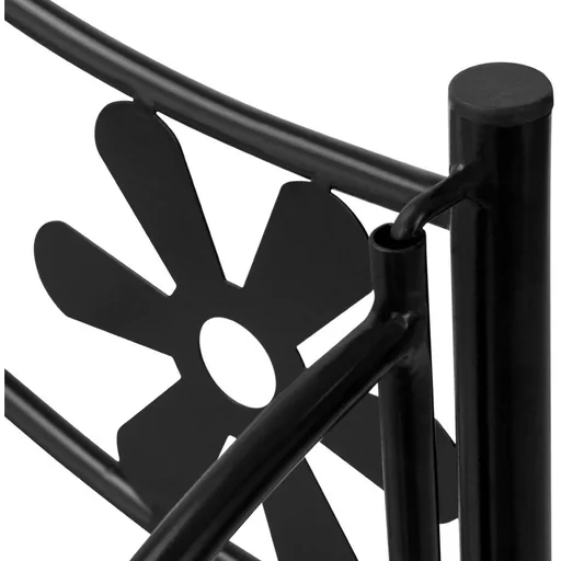 "Shelf / Storage Rack - Garden - 5 Compartments - Metal - 112 x 60 x 30 cm - Black image"