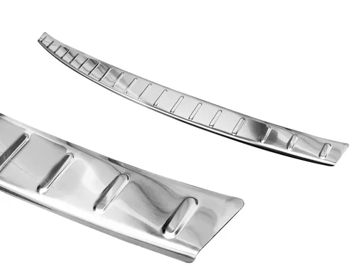 "Stainless steel loading sill protector, Mercedes CLA II Shooting Brake X118, 2019>. OEM quality, brushed. image"