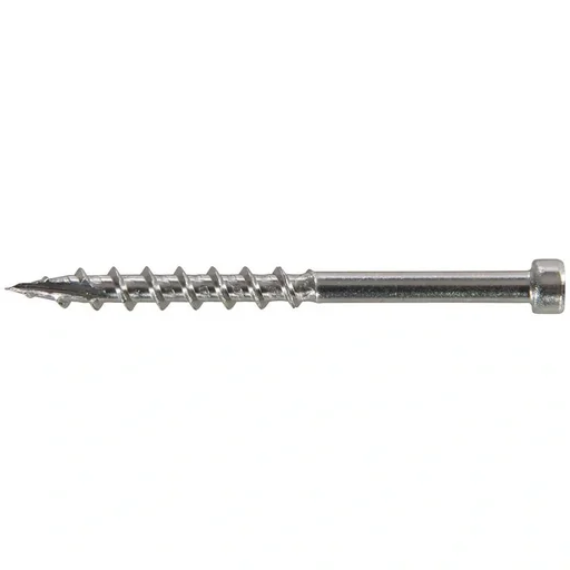 "Stainless steel pocket hole screws with cylinder head, coarse SS Deck 8 x 2" 500 pk image"