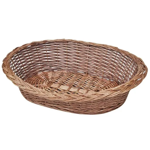 "Dog basket / pet bed natural 70 cm willow image"