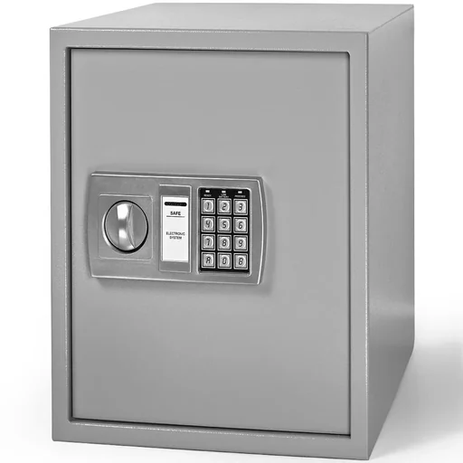 "Electric document safe 35 x 40 x 40cm grey image"