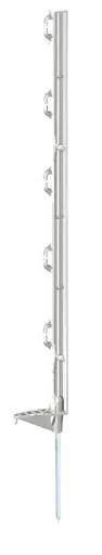 "ECO pasture fence post 70cm, white, 5 pieces image"