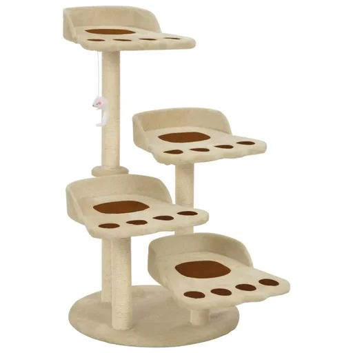 "Cat scratching post with sisal scratchers image"