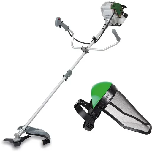 "Petrol brush cutter 4-stroke engine GM 4T-700 Gartenmeister Free face protection with net image"