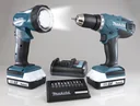 Cordless drill driver DF457DWLX181 18 Volt including cordless lamp