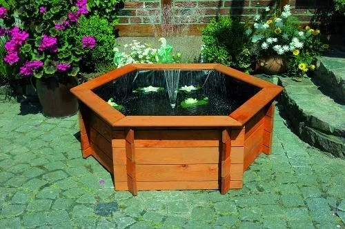 "Hexagonal raised pond 150 cm image"