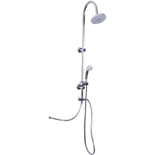 "Shower system Shower armature with hand shower Chrome image"