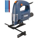 JSM1023 Jigsaw 570W - 4 pendulum positions - 45 degree adjustable - Parallel guide - With 4 saw blades and vacuum adaptor