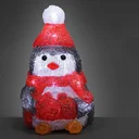 Penguin LED figure - with batteries - 15x11x18-5cm