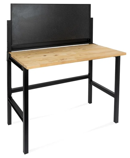 "Folding workbench with 120 cm working area made of 25 mm solid wood image"