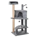 Scratching post with play balls