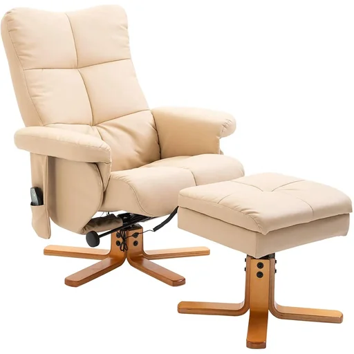 "Massage chair with footstool image"