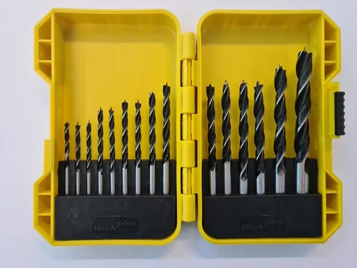"Wood drill bit set 15-piece (3 - 10 mm) image"