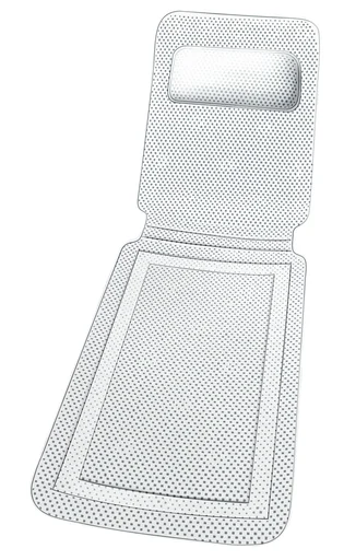 "Bathtub insert comfort with neck cushion! Soft bath mat XL image"